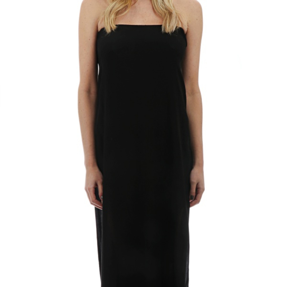 Strapless High Slit Dress